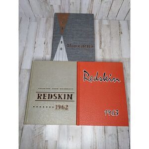 VTG Oklahoma State University Redskins Yearbook Lot‎ 1960 1962 1963
